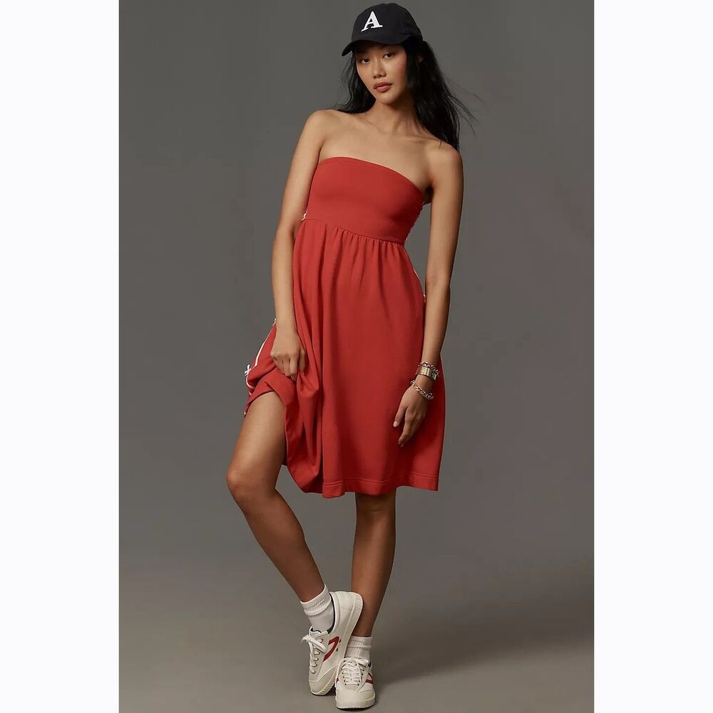 Daily Practice by Anthropologie Strapless Side Bow Tube Midi Dress XS NWT 280242